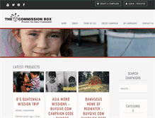 Tablet Screenshot of commissionbox.org